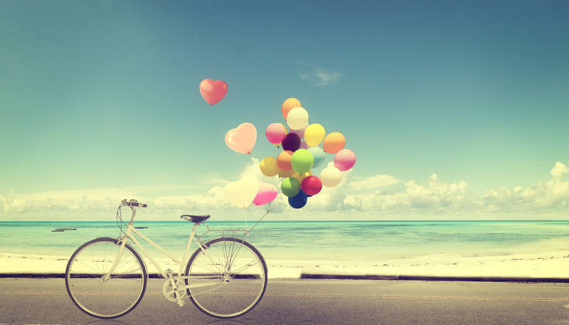 Luftballonfahrrad
