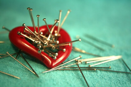 Nägel im Herz
