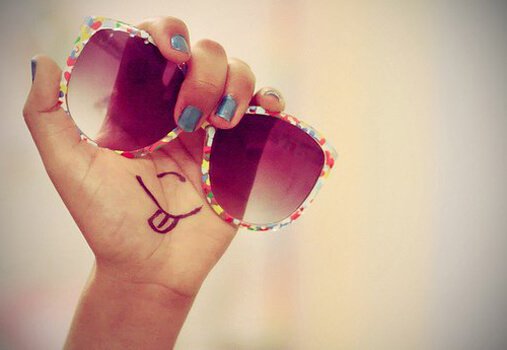 Sonnenbrille mit Smiley