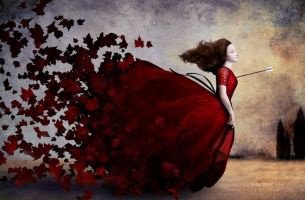 Frau-mit-Pfeil-im-Herz