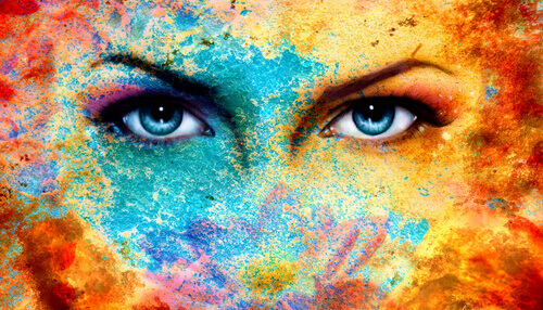 Blaue Augen