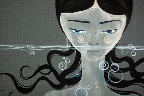 Frau-traurige-Erinnerung