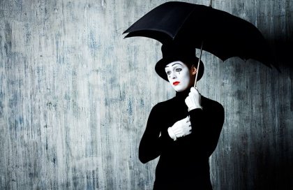 Im Regen