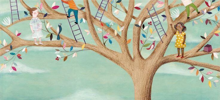 Kinder-klettern-auf-Baum