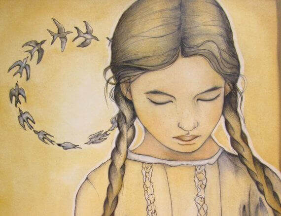 Maedchen-mit-Voegeln