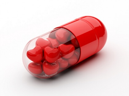 Pille mit Herzen
