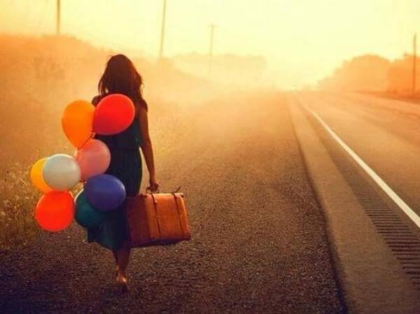 Maedchen mit Luftballons