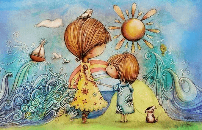 Mutter mit ihrer Tochter