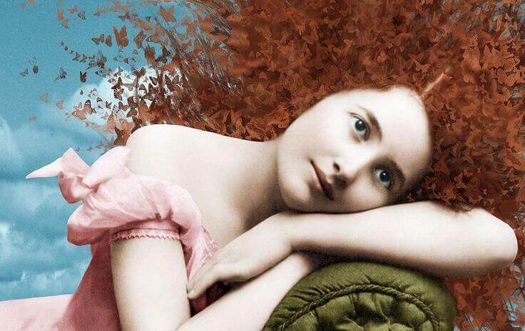 Frau mit Sucht nach Anerkennung und Bestätigung