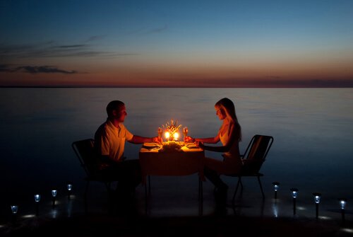 Romantisches Abendessen