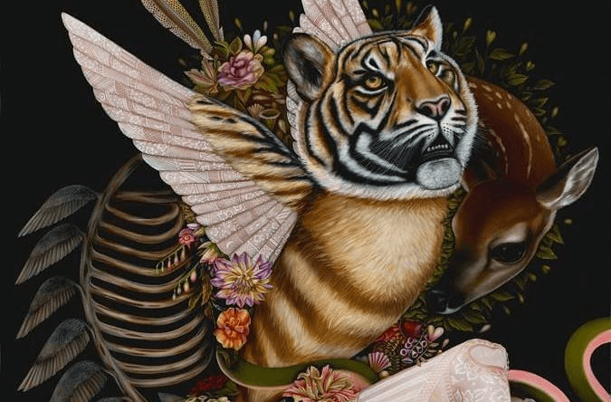 Malerischer Tiger