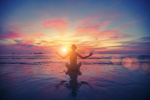 Meditation am Strand