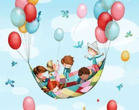 Kindheit mit Luftballons