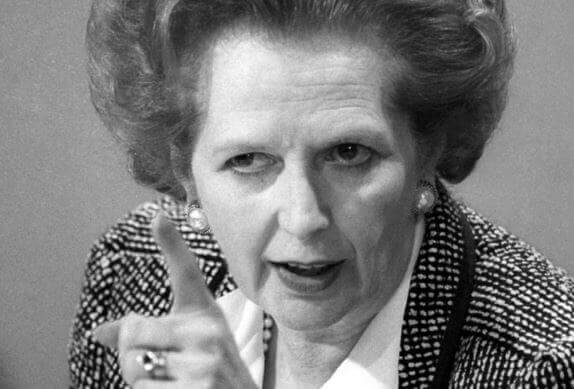 Margaret Thatcher in Führung