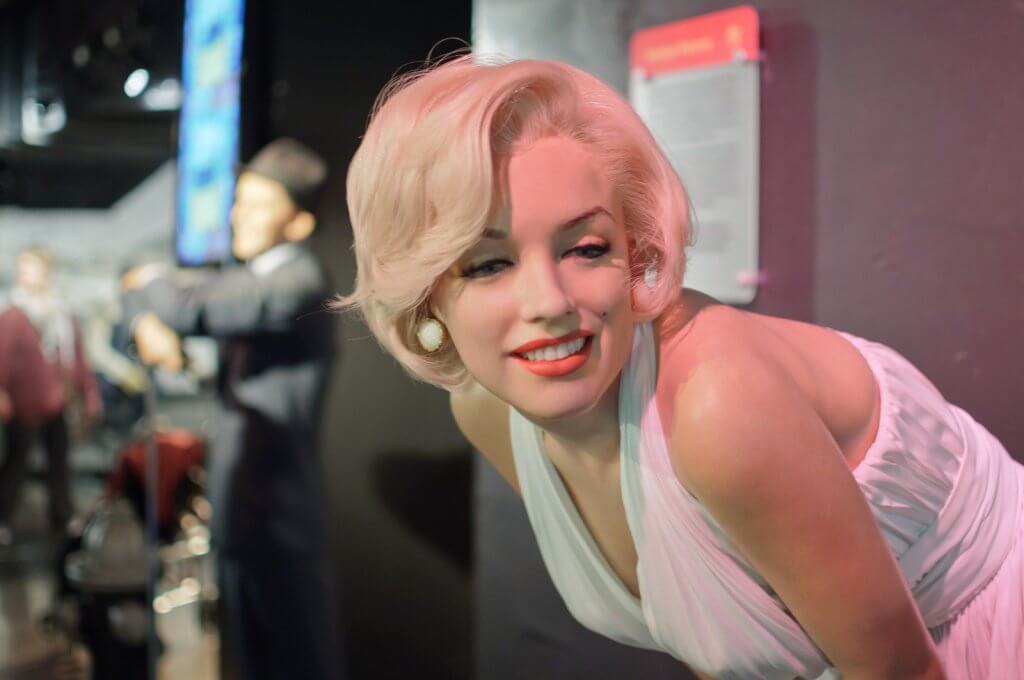 Porträt von Marilyn Monroe, einer Frau mit psychischen Problemen
