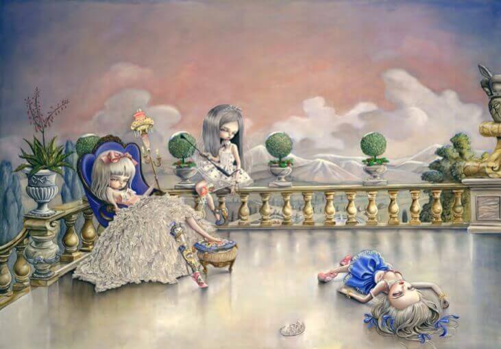 Prinzessin und andere Menschen in einer unschönen Welt