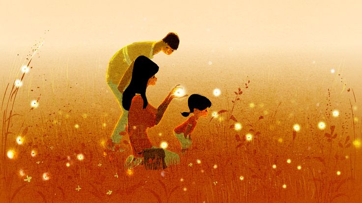 Glühwürmchen und Familie
