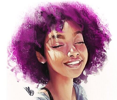 Andere akzeptieren, wie sie sind - auch mit lila Haar