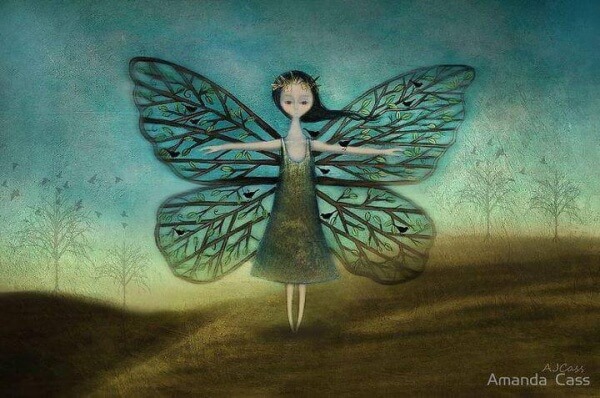 Schmetterlingsmädchen