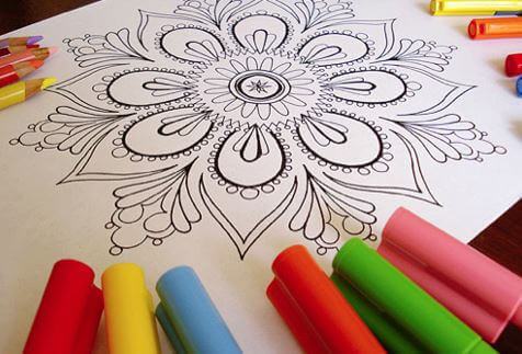 Mandalas ausmalen