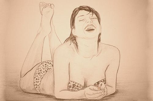 Frau-Zeichnung