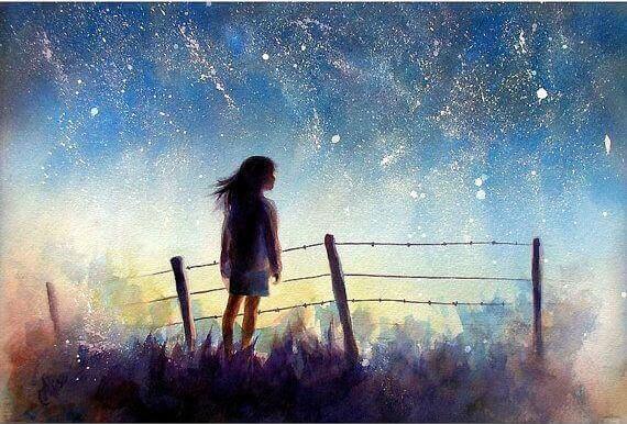 Bewahre dir immer einen Traum, der dein Leben erhellt