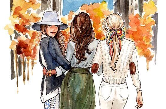 Schwestern sind durch ihr Herz verbunden