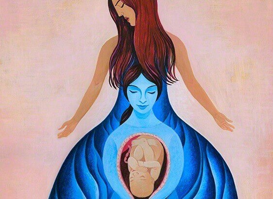 Kind im Mutterleib ist Teil deren Wesens