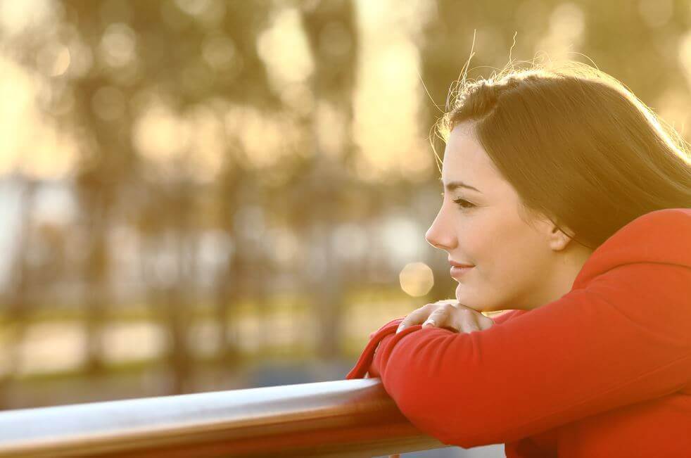 Eine glückliche Frau