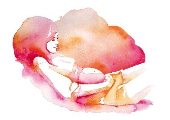 Eine schwangere Frau