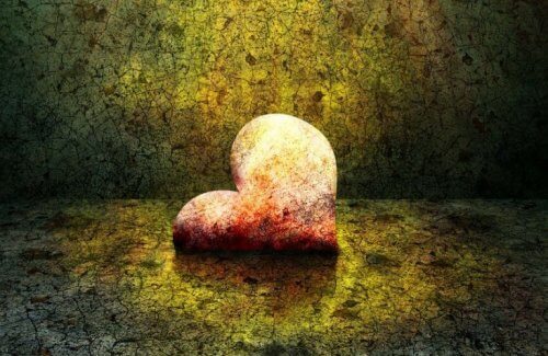 Ein Herz, das von der Zeit gezeichnet ist