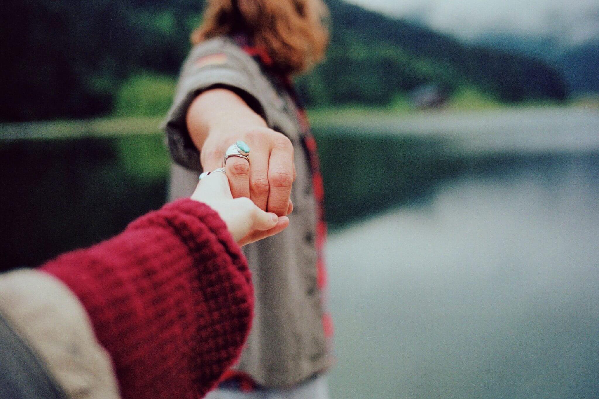Letzter Händedruck vor dem Abschied