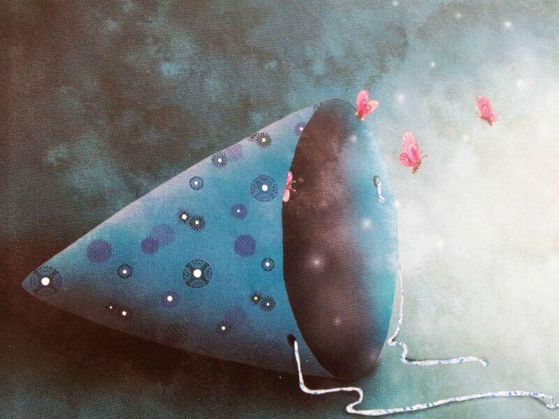 Schmetterlinge fliegen aus einem Hut