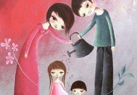 Glückliche Familie