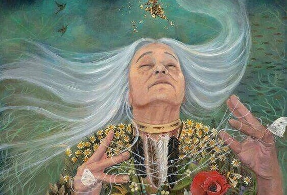 Setze dich neben weise Frauen und lausche ihren Geschichten