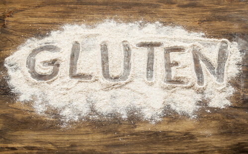 Gluten in Mehl geschrieben