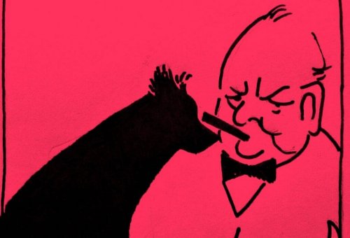 Churchill und der schwarze Hund