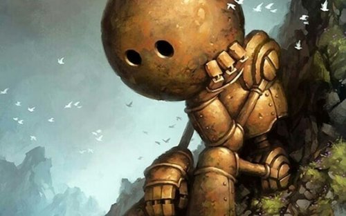 Trauriger Roboter
