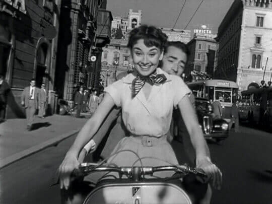 Audrey Hepburn im Urlaub in Rom