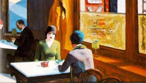 Chop Suey - Gemälde von Edward Hopper