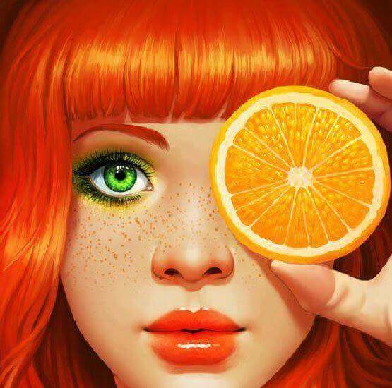 Orange Farbe