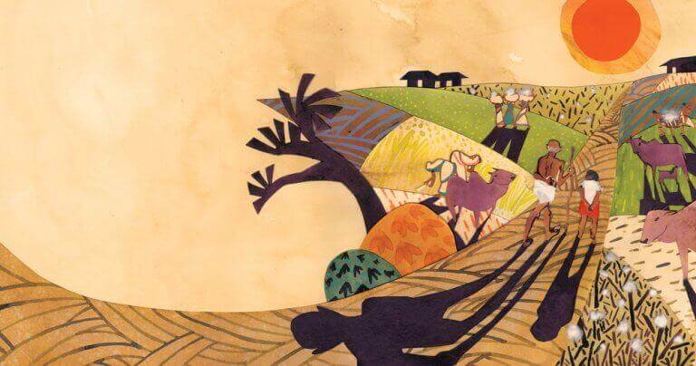 Abstrakte Darstellung eines Weges