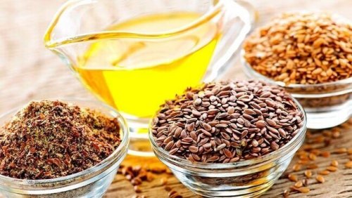 Samen und Öle, die reich an Omega-3-Fettsäuren sind
