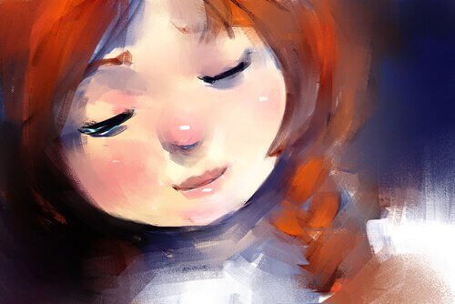 Gesicht eines Mädchens