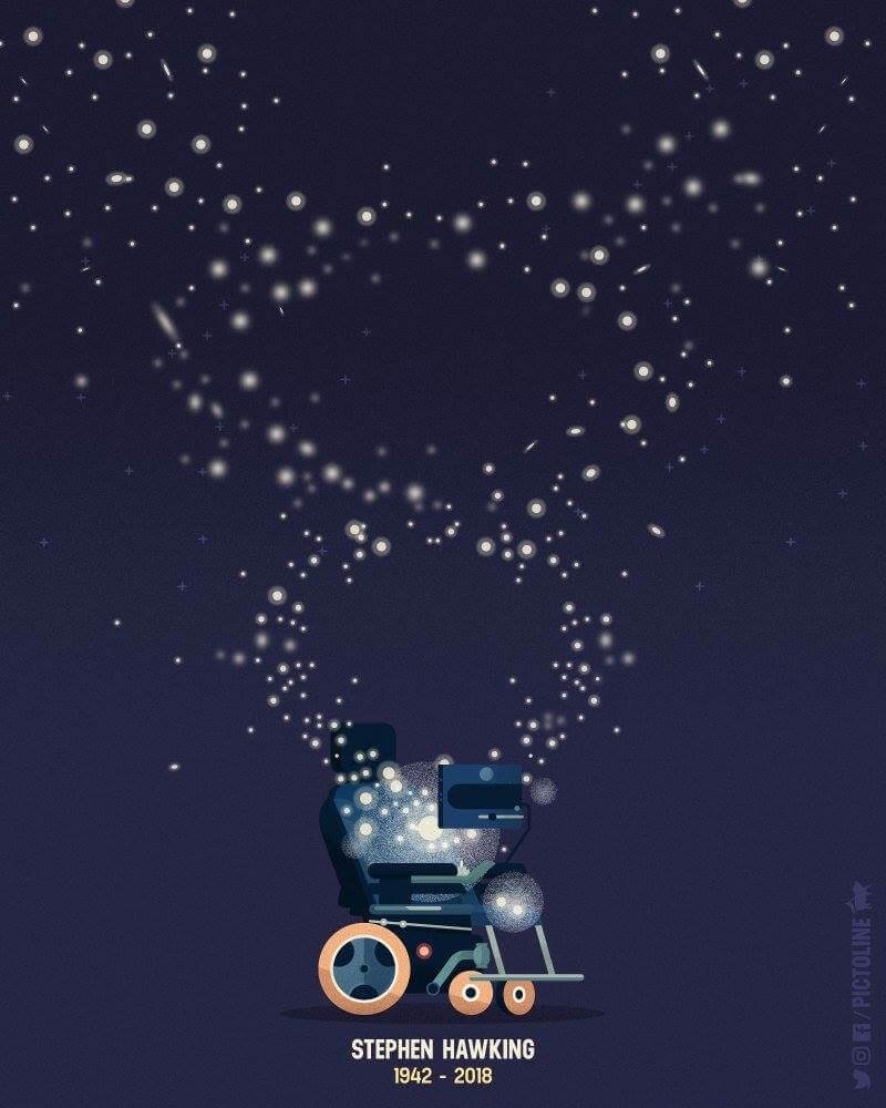 Der Rollstuhl von Stephen Hawking