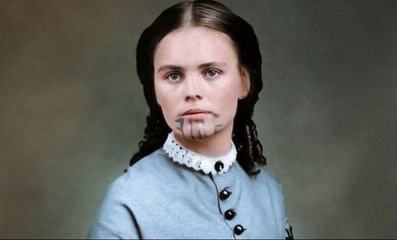 Olive Oatman, die Frau mit der blauen Tätowierung und der doppelten Gefangenschaft