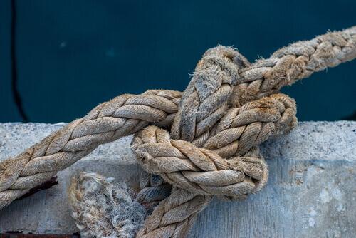Knoten im Schiffstau