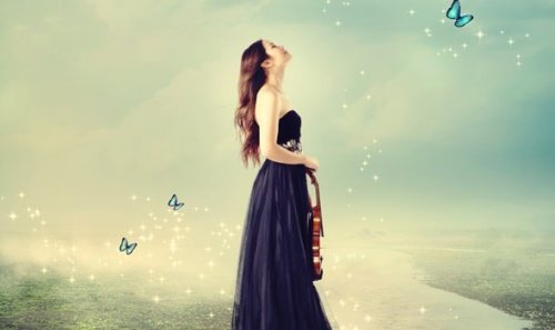 Mädchen mit Violine