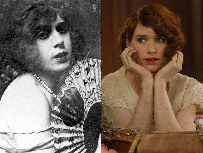 Realität und Film aus "The Danish Girl"