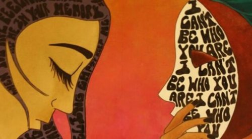 Zwei Frauen aus Worten